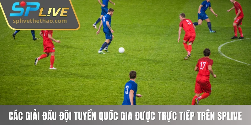 Các giải đấu đội tuyển quốc gia được trực tiếp trên SPLIVE