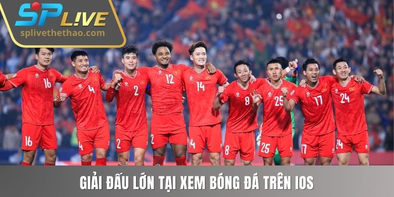 Giải đấu lớn tại xem bóng đá trên iOS