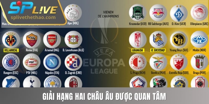 Giải hạng hai châu Âu được quan tâm